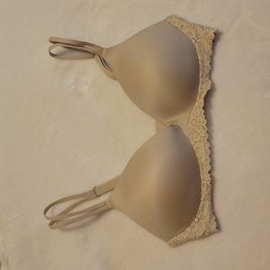 Aerie Real Sunnie Wireless Push Up Blossom Lace Trim Bra in Size 36C